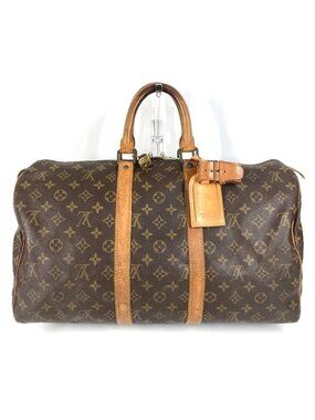 Louis Vuitton Boston Bag Keepall 45 Monogram Canvas Brown